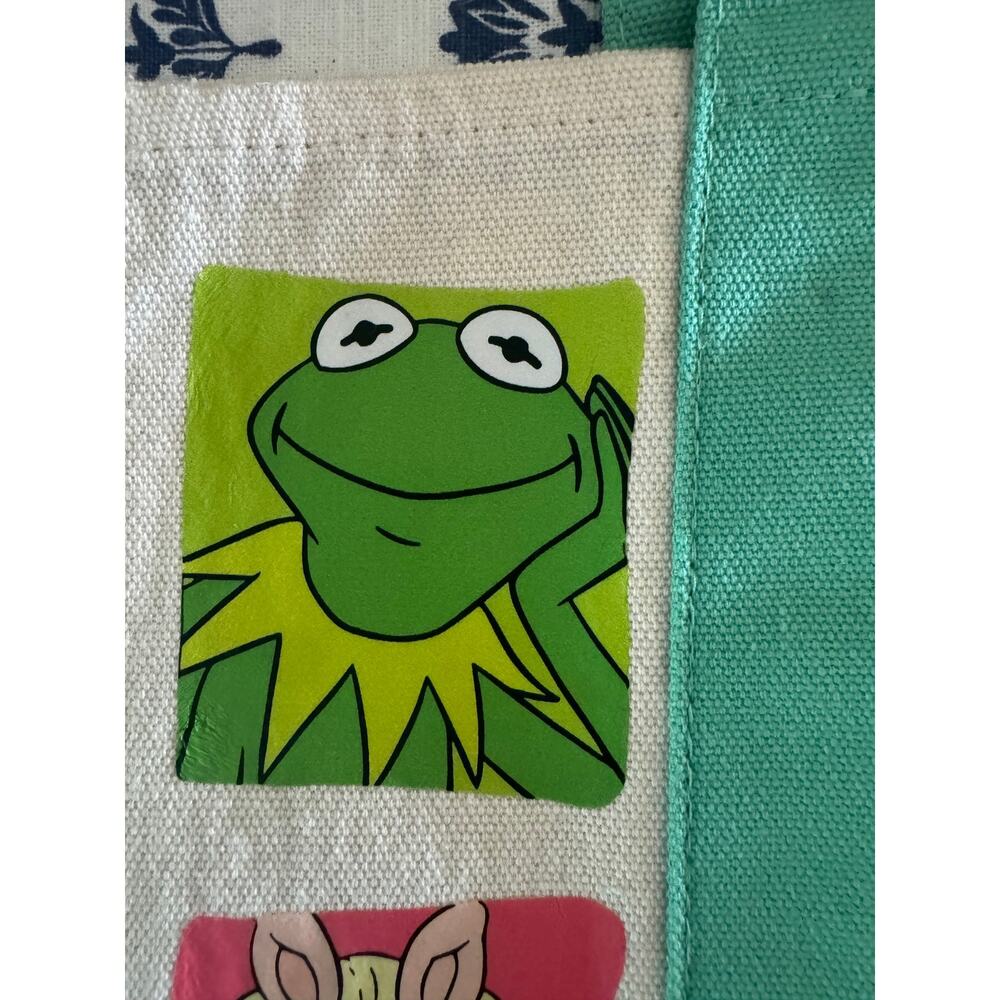 Disney Muppers Kermit, Piggy, Fozzy, Gonzo Custom Made Trader Joes Mini Tote - Picture 4 of 13